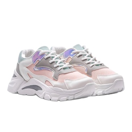 Fehér és rózsaszín Lesly cipők 1