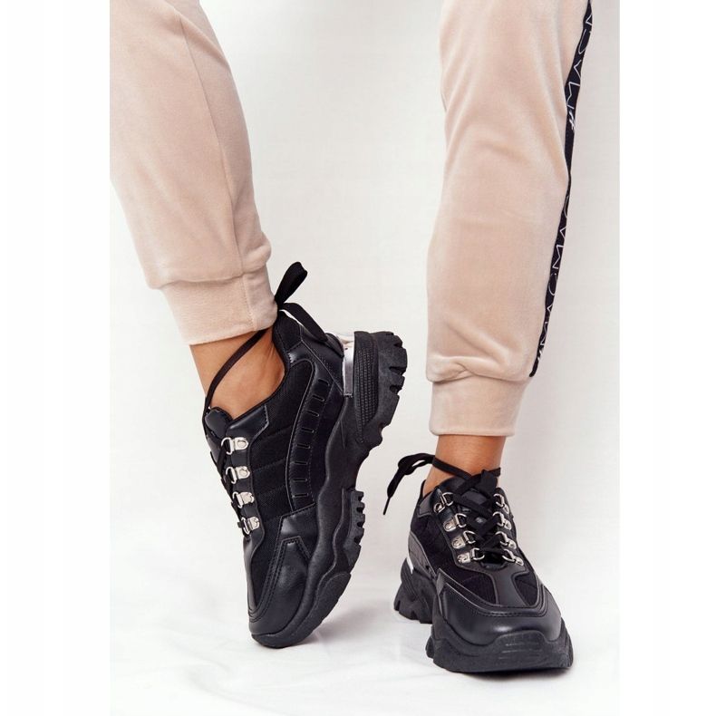 PS1 Női cipők nagy talpú, jó hangulatban fekete 1