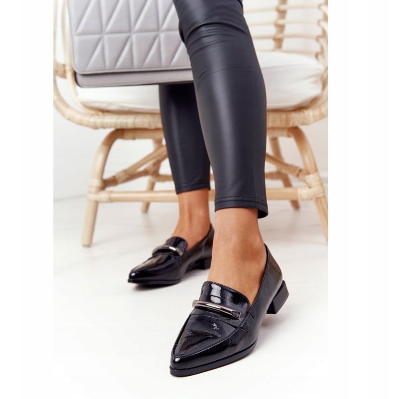 S.Barski Elegáns mokkaszinok S. Barski Prémium lakkozott fekete 2