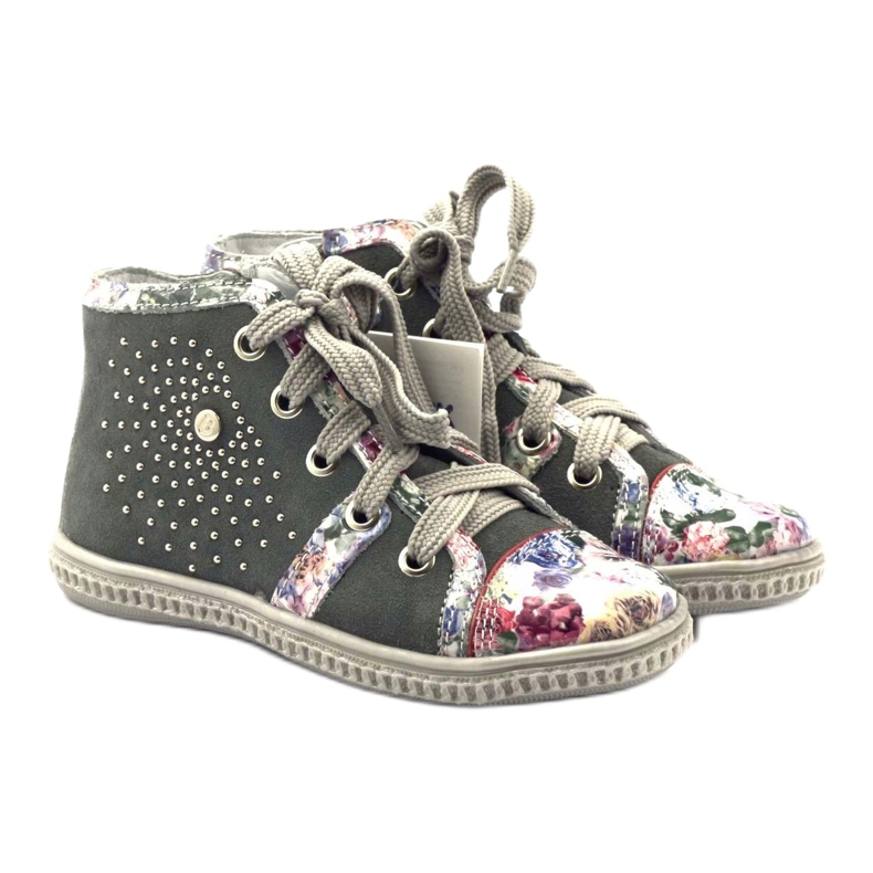 Csizma, gyermekcipő strasszokkal Bartek 87254 rózsaszín szürke 4