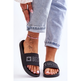 Női papucs Big Star FF274A200 Fekete színtelen 1