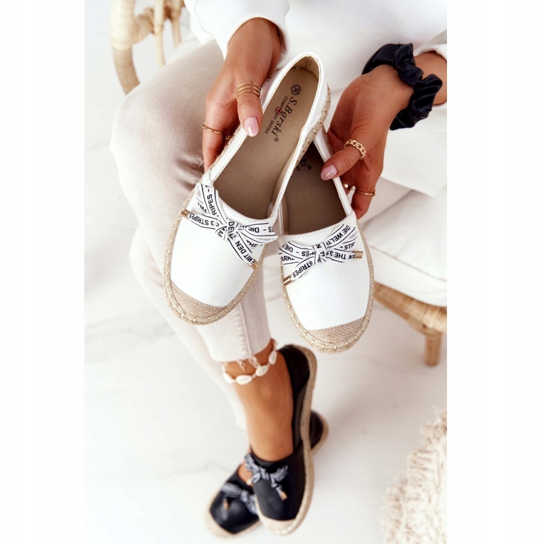 S.Barski Espadrilles on Straw Sole S. Bararski White fehér 1