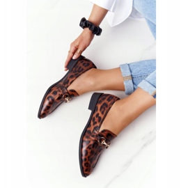 S.Barski Elegáns női cipők S. Barski Leopard barna 1