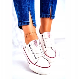 Női cipők Big Star White GG274140 fehér 3