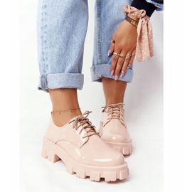 PS1 Női Oxfordok A Nude Imogen Platformon bézs rózsaszín 1
