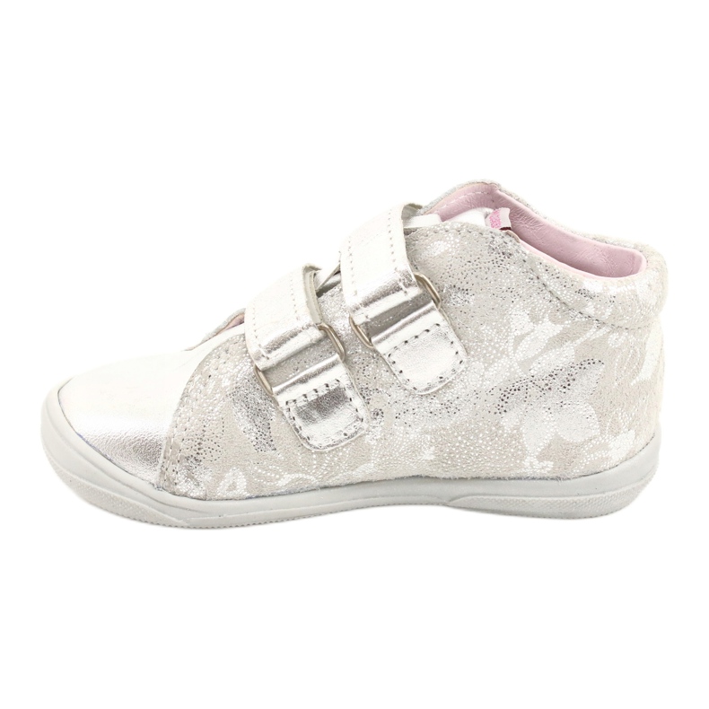 Mazurek Sportbőr cipő tépőzárral 1264 ezüst szürke 1