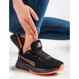 Mckeylor Fűzős sportcipő fekete narancssárga 2