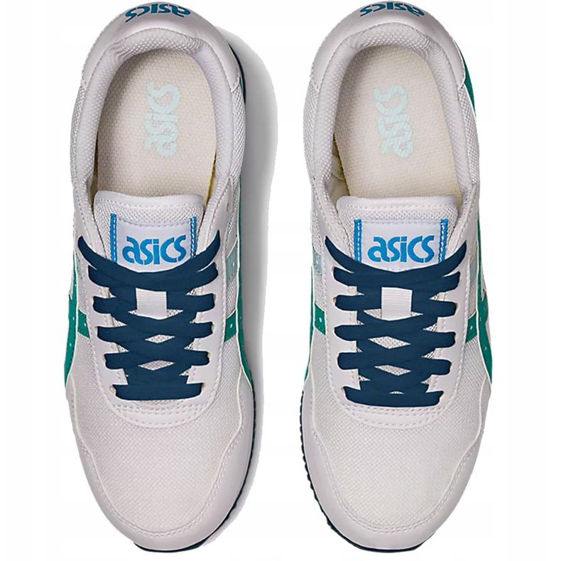 Asics Tiger Runner Gs fehér és kék 1204A015 100 gyermekcipő sokszínű 1