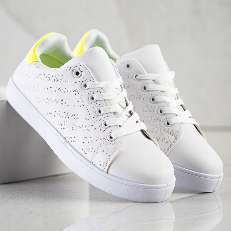 SHELOVET Eredeti alacsony cipők fehér 1