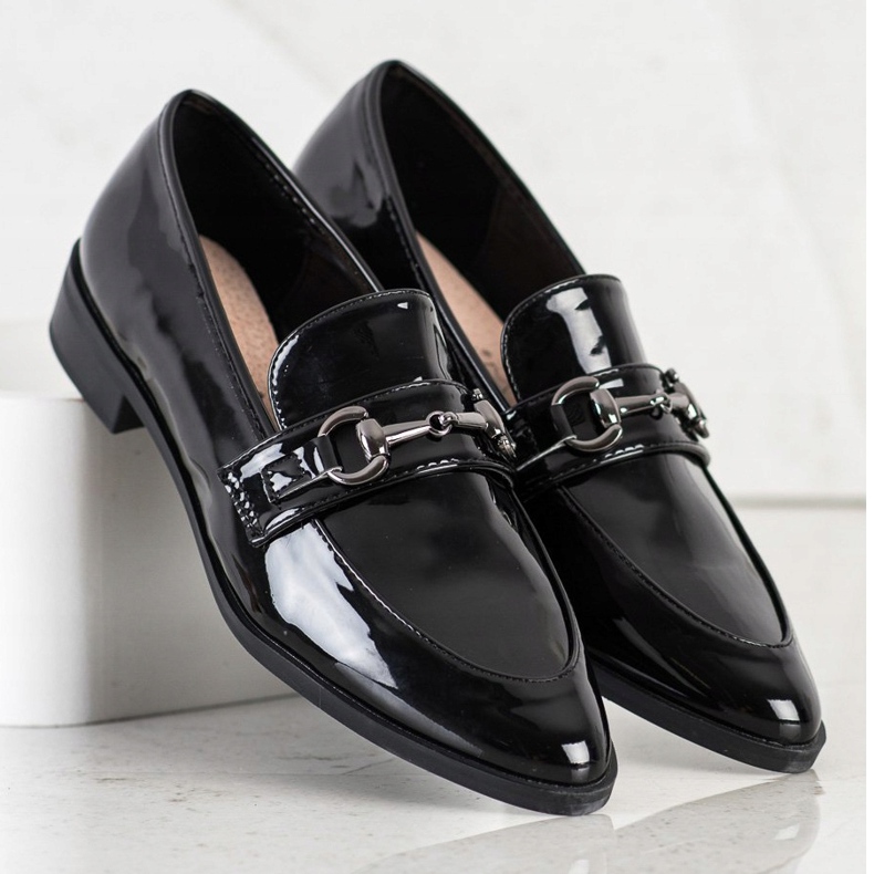 S. BARSKI Elegáns mokaszin Spitzben fekete 1 S. BARSKI Elegáns mokaszin Spitzben fekete 1