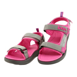 Szandál lány cipő Lee Cooper 20S-TS-031 habbetét rózsaszín szürke 2