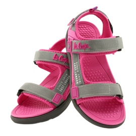 Szandál lány cipő Lee Cooper 20S-TS-031 habbetét rózsaszín szürke 5