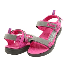 Szandál lány cipő Lee Cooper 20S-TS-031 habbetét rózsaszín szürke 3