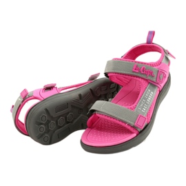 Szandál lány cipő Lee Cooper 20S-TS-031 habbetét rózsaszín szürke 4