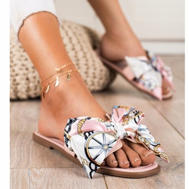 Seastar Elegáns papucs dekoratív masnival rózsaszín 1