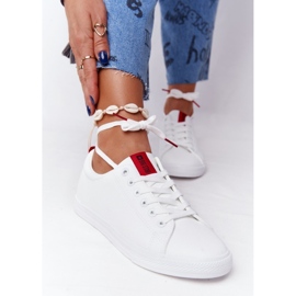 Női tornacipő szalaggal Big Star DD274685 fehér 2