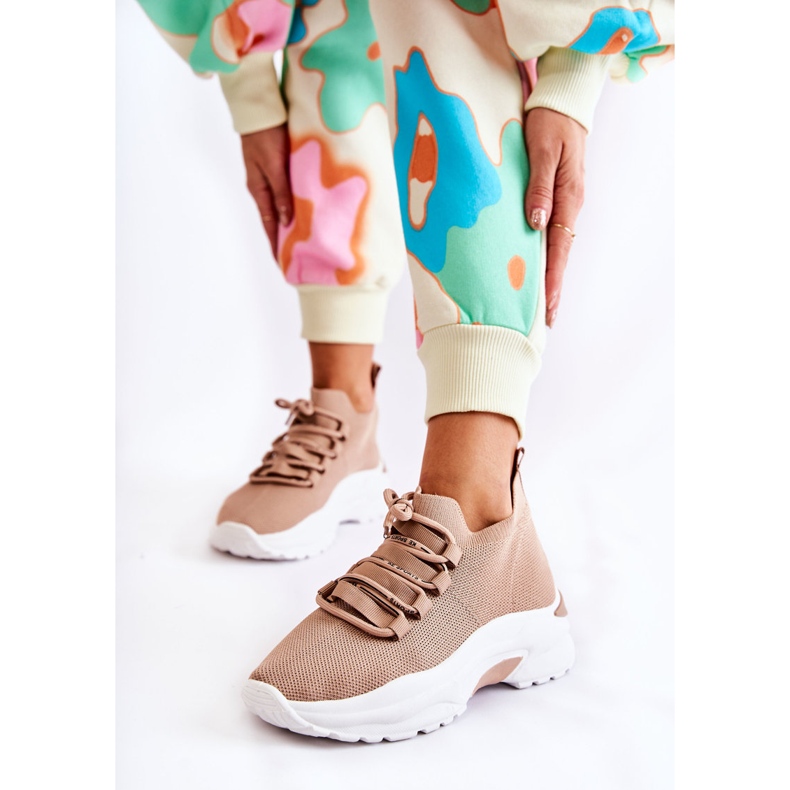 Női sportzokni bézs színű KeSports 1