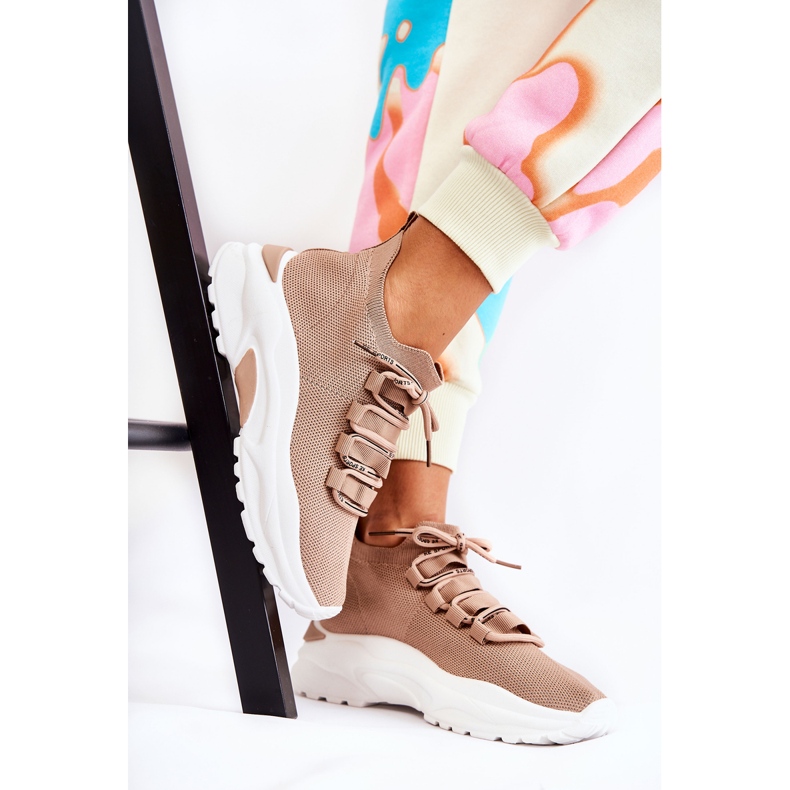 Női sportzokni bézs színű KeSports 2