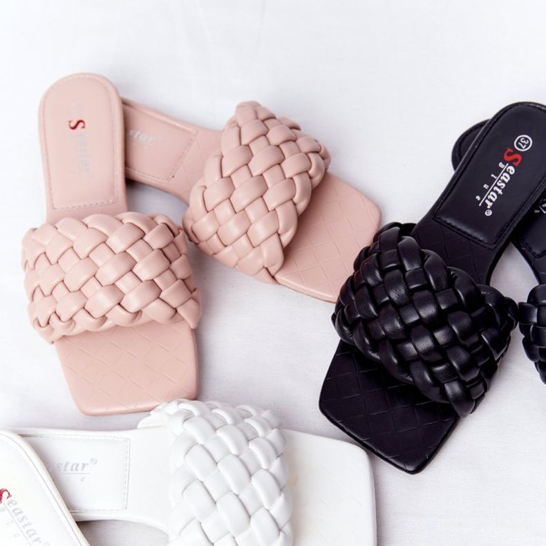 PS1 Női bézs színű Cheryl fonott papucs 1