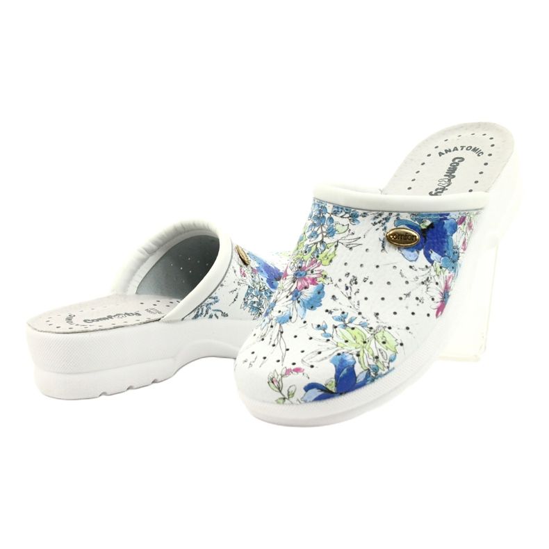 Fehér Comfooty Alessia papucs sokszínű 3