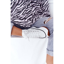 PS1 Bőr cipők, fehér Coachella platformon 1