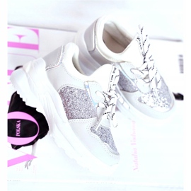 FRROCK Gyermek sportcipő Brocade Silver Matyldával fehér ezüst szürke 2