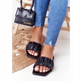 PS1 Női klasszikus fekete papucs jól néz ki 2