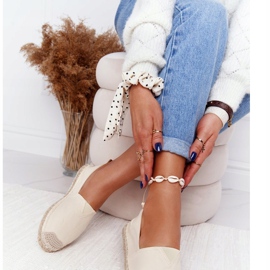 Espadrilles fonott talpán Big Star HH274501 Bézs 1