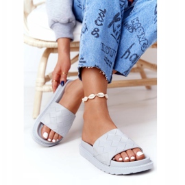 Big Star Női papucs a nagy csillagon HH274688 szürke platform 2 Big Star Női papucs a nagy csillagon HH274688 szürke platform 2