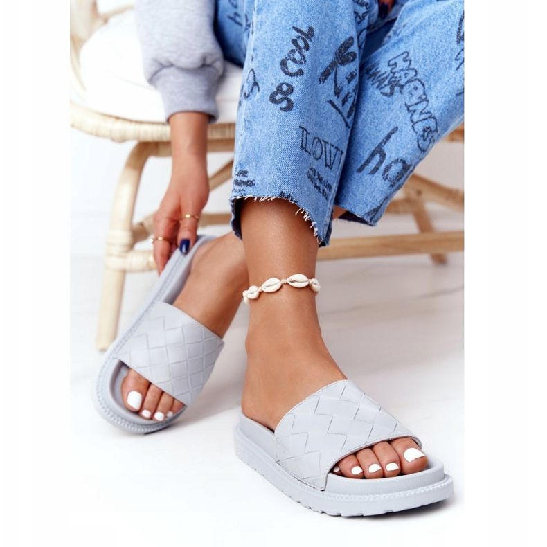 Big Star Női papucs a nagy csillagon HH274688 szürke platform 2 Big Star Női papucs a nagy csillagon HH274688 szürke platform 2