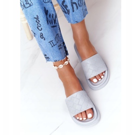 Big Star Női papucs a nagy csillagon HH274688 szürke platform 1 Big Star Női papucs a nagy csillagon HH274688 szürke platform 1