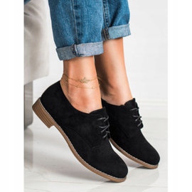 Seastar Velúrból készült fűzős cipő fekete 1