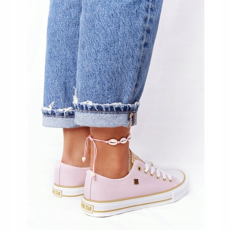 Klasszikus női cipők Big Star HH274455 Pink rózsaszín 1