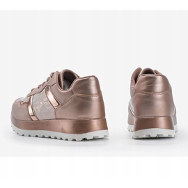 Ökobőr pezsgőcipők 2019-447 sokszínű aranysárga 2