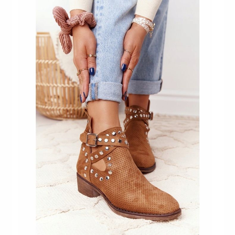 PS1 Áttört csizma fúvókákkal Camel Dakota barna 1