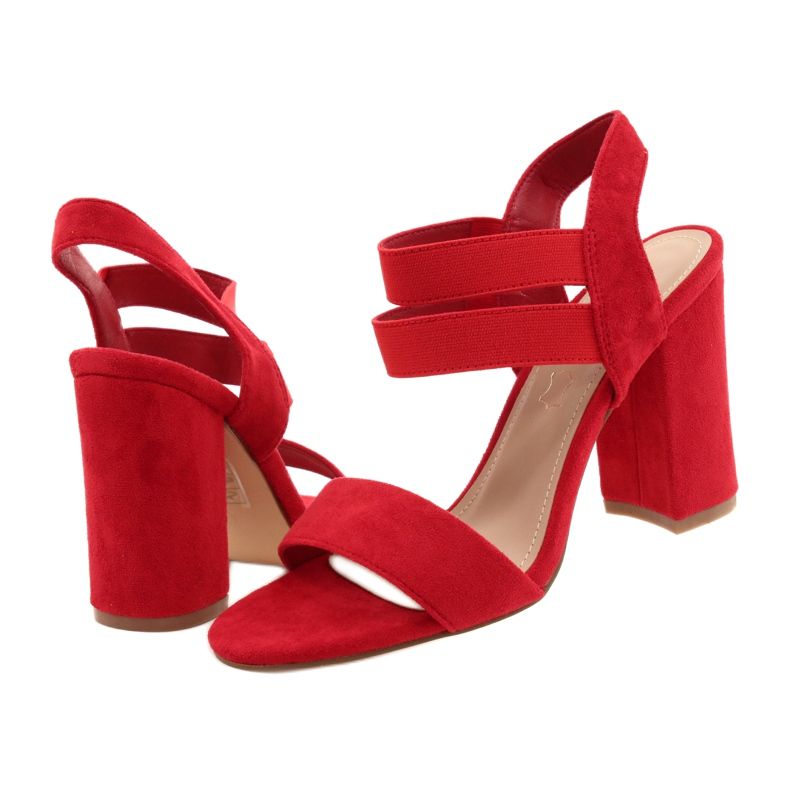 EVento Kényelmes velúr női szandál az eseményen 21SD35-3540 RED piros 2