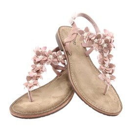 Evento Női szandál gyöngyökkel 20SD35-1811 rózsaszín 2