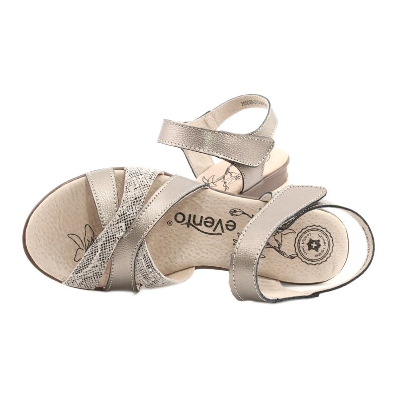 Evento Kényelmes bőr szandál 20SD20-2174 bronz bézs barna sokszínű 4