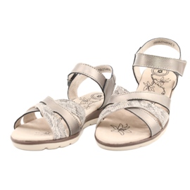 Evento Kényelmes bőr szandál 20SD20-2174 bronz bézs barna sokszínű 1