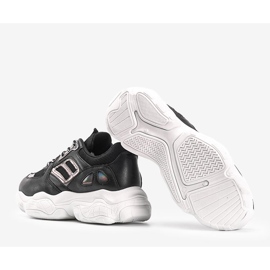 Fekete cipők vastag Annette talppal 2