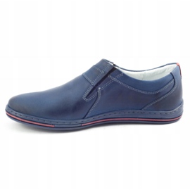 Polbut Férfi Brogues Leather 362 Navy Blue sötétkék 1