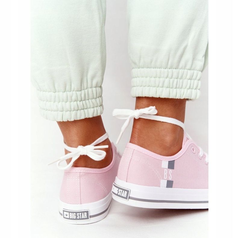 Klasszikus női cipők Big Star HH274110 Világos rózsaszín 2
