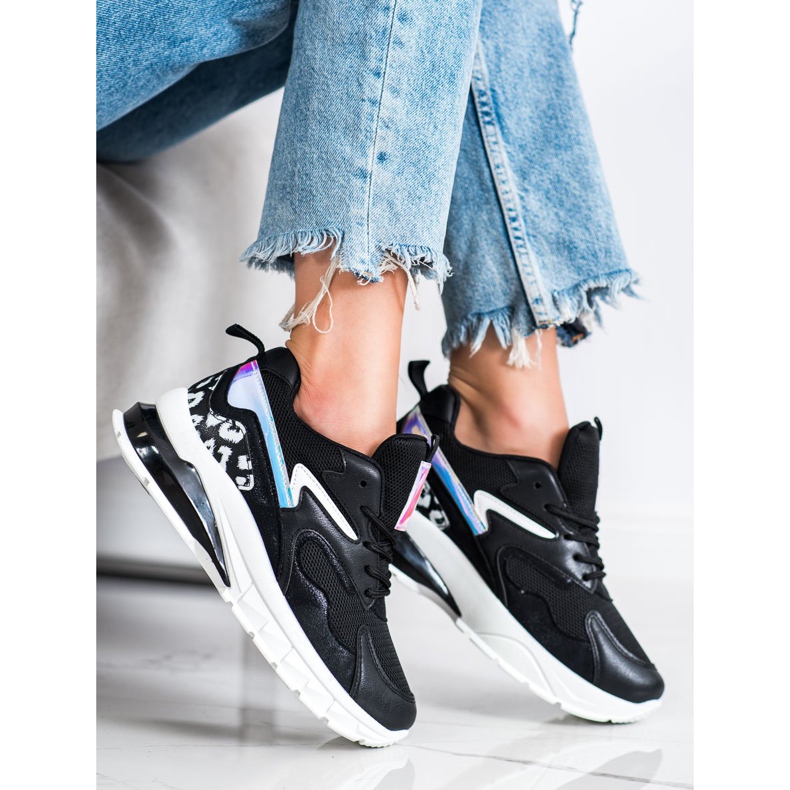 SHELOVET Kényelmes divat cipők fekete 1