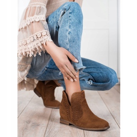 S. BARSKI Tavaszi csizma kivágott S.BARSKI -val barna 1