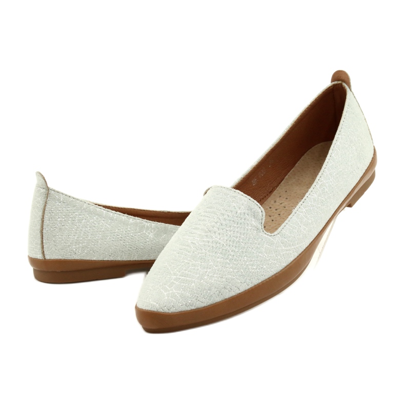 Sergio Leone ezüstszürke balerinacipő MK700 2