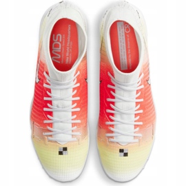 Nike Mercurial Superfly 8 Academy Mds Tf CV0952 118 futballcipő piros, fehér, sárga narancssárga 1