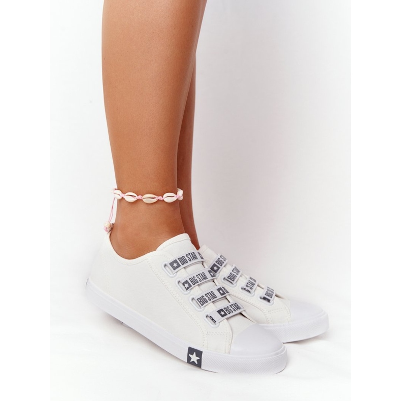 Női cipők Big Star HH274094 Fehér, mandzsettával 2
