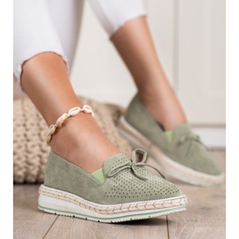 SHELOVET Áttört naplopók a peronon zöld 1