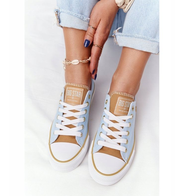 Klasszikus női cipők Big Star HH274457 Blue kék 2