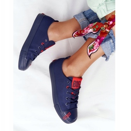 Női cipők Big Star HH274676 Navy Blue piros sötétkék 1